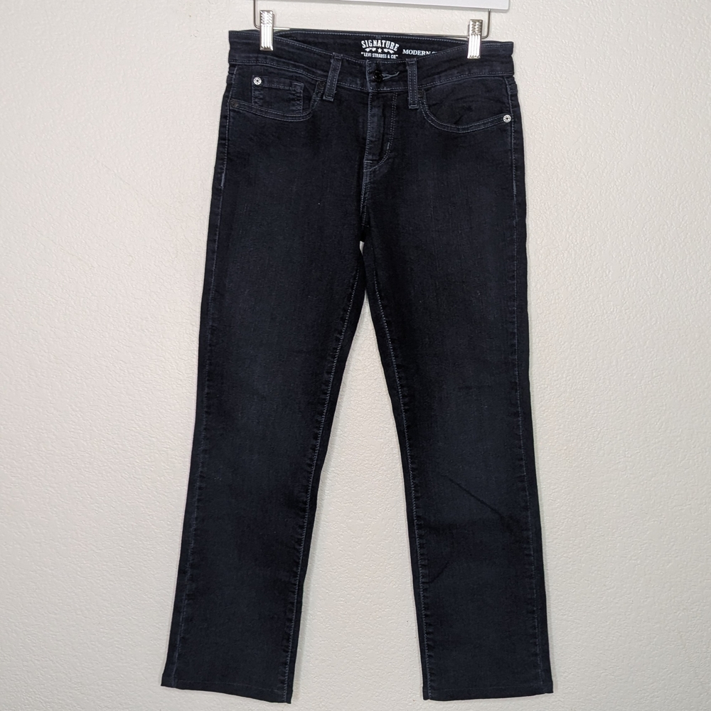 Signature by Levi Strauss Dark Blue Women's 4 short - Picture 10 of 10